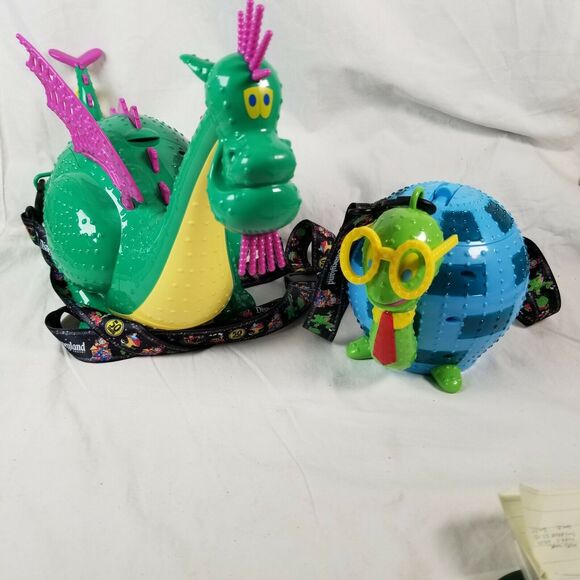 Disneyland Main Street Electric Parade Elliott Popcorn Bucket Turtle Sipper - Picture 1 of 12